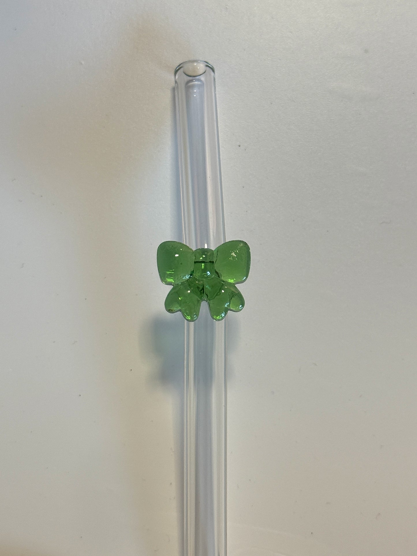 Glass Straws with Charms