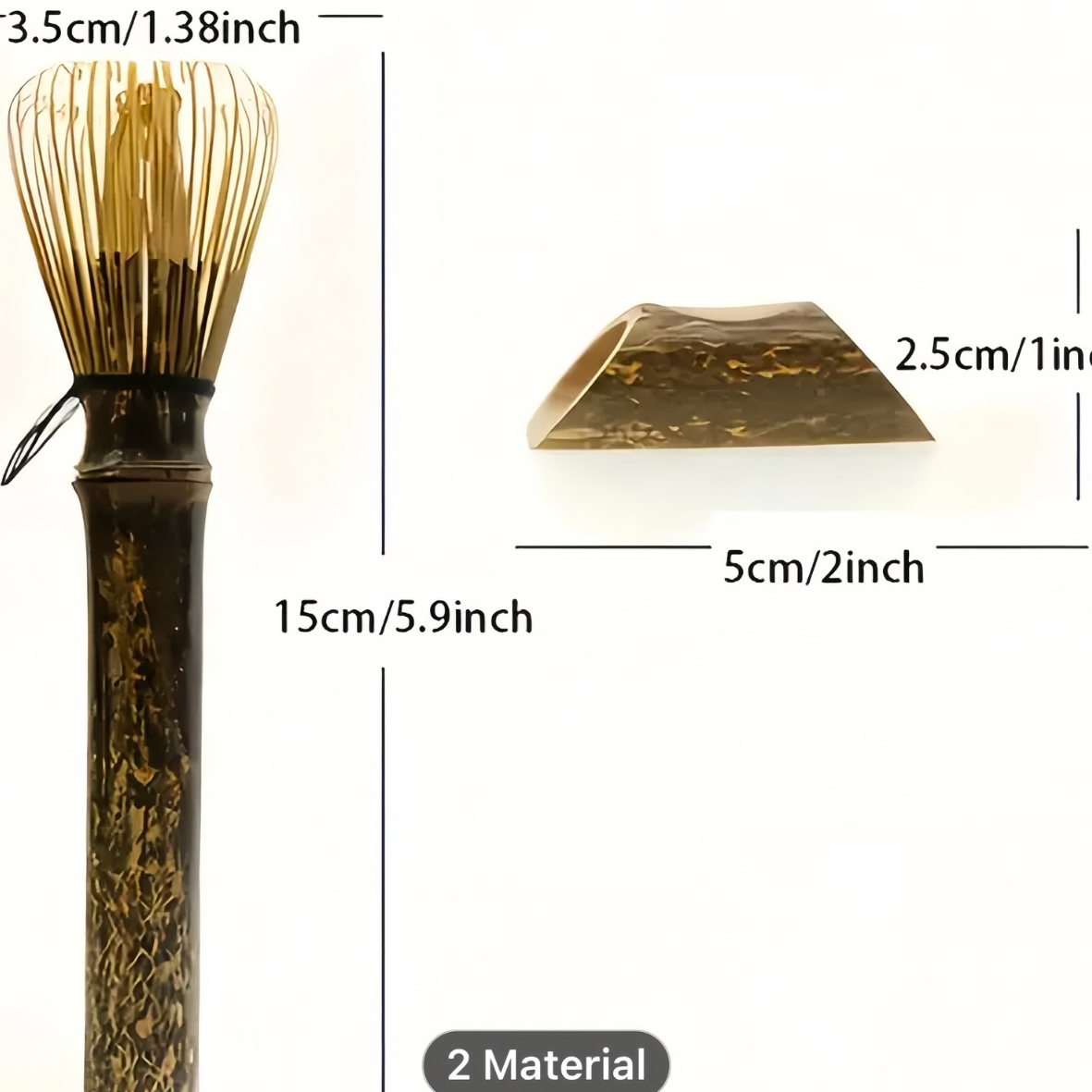 Hand-crafted long handle bamboo matcha whisk