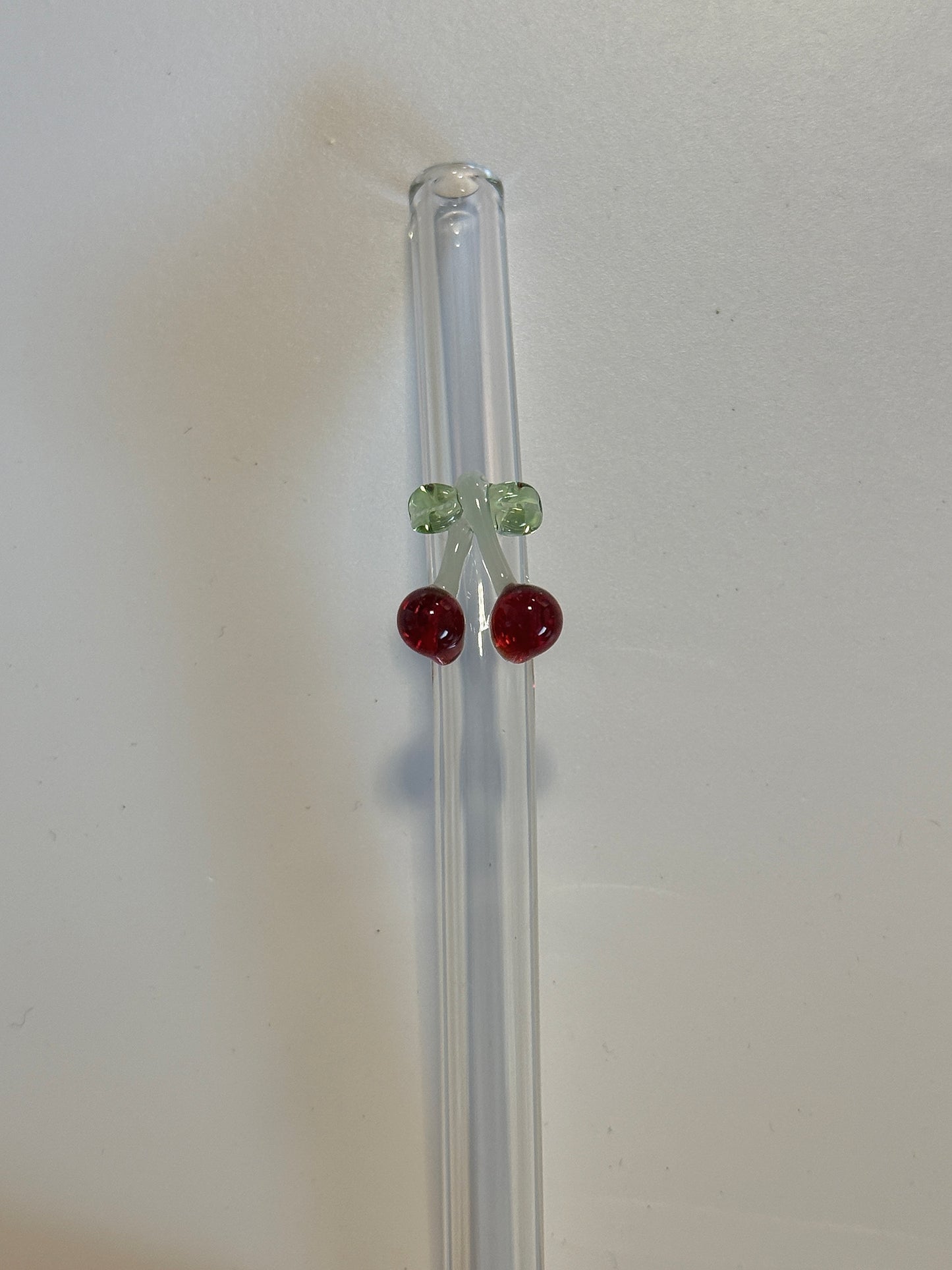 Glass Straws with Charms