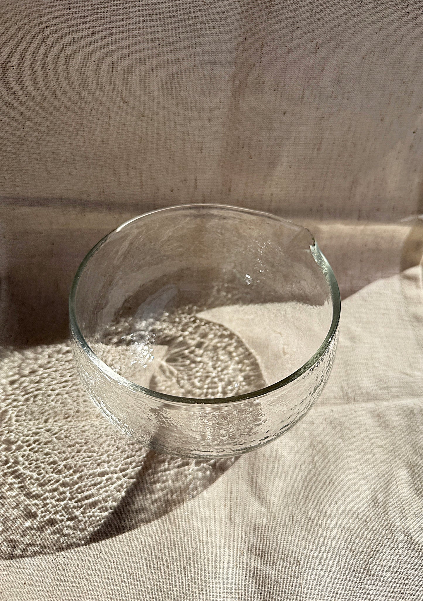 Glass Matcha Bowl with Pouring Spout